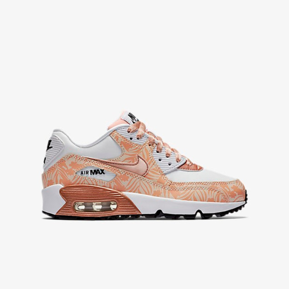 nike air max 90 print ltr gs